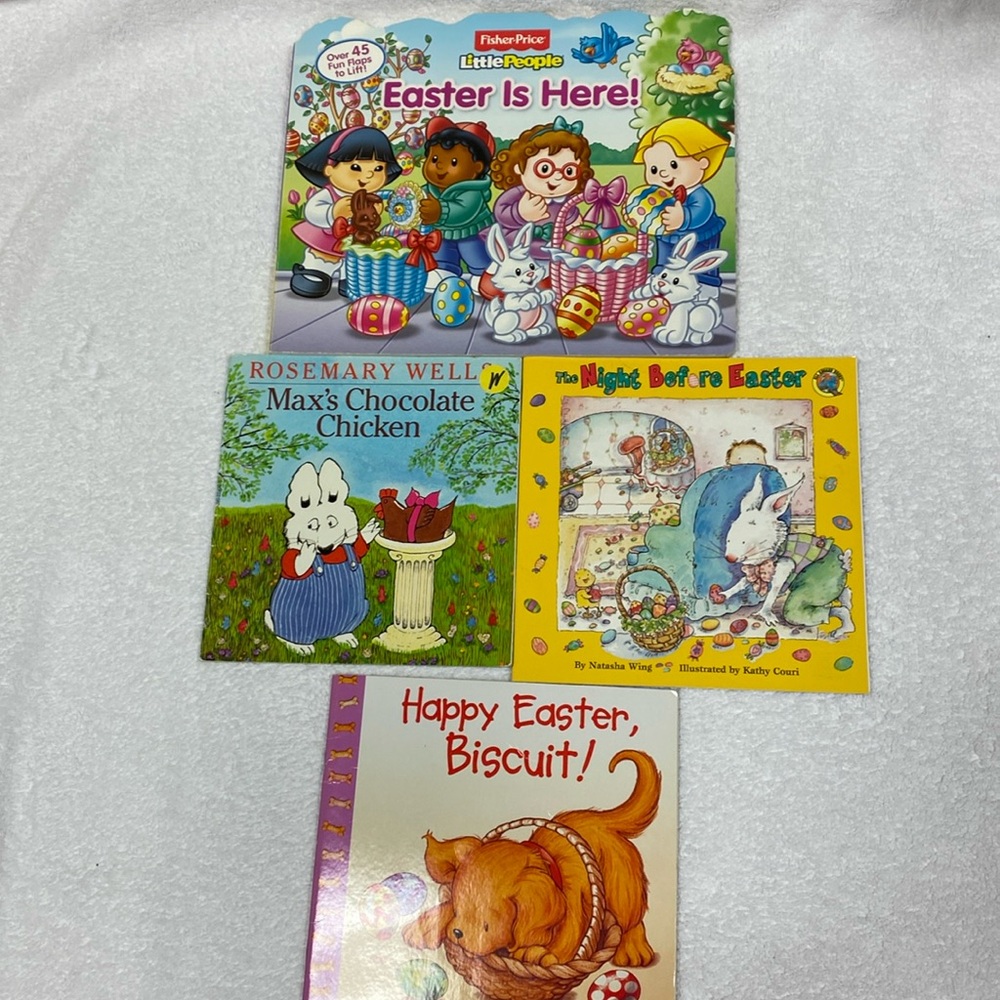 Easter books fisher price  little people lift the flaps max and biscuit